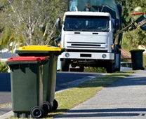 Government fleet garbage truck