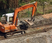 Orange Excavators