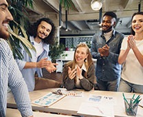 all-the-colleagues-in-the-workplace-are-celebrating