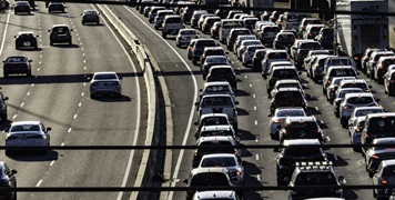 Traffic on freeway