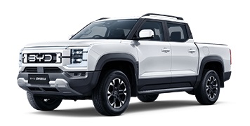 BYD Shark 6 ute in white.