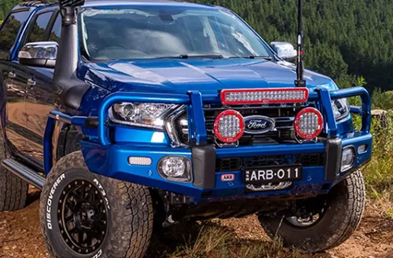 blue-suv-loaded-with-various-car-accessories