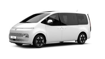 White Hyundai Staria Load