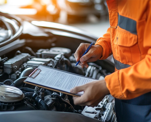 Automobile mechanic inspecting vehicle engine automobile-mechanic-inspecting-vehicle-engine