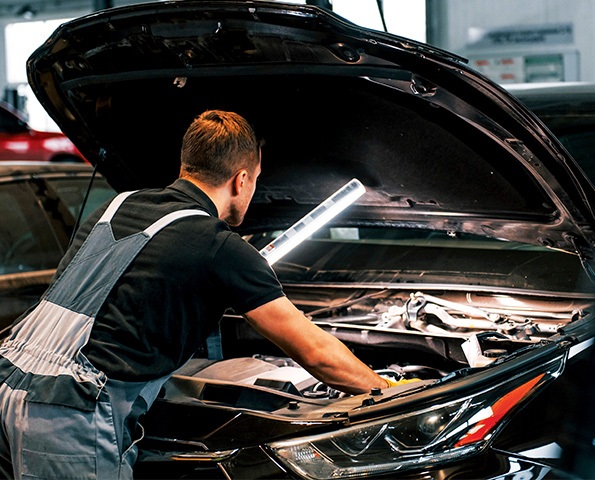 car-mechanic-checking-car-bonnet car-mechanic-checking-car-bonnet