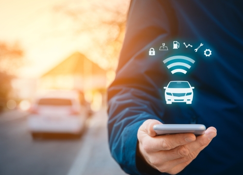 Vehicle owner uses a smart phone to assess vehicle maintenance needs