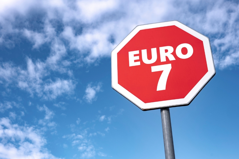 euro 7 emissions a signpost reading 'EURO 7'