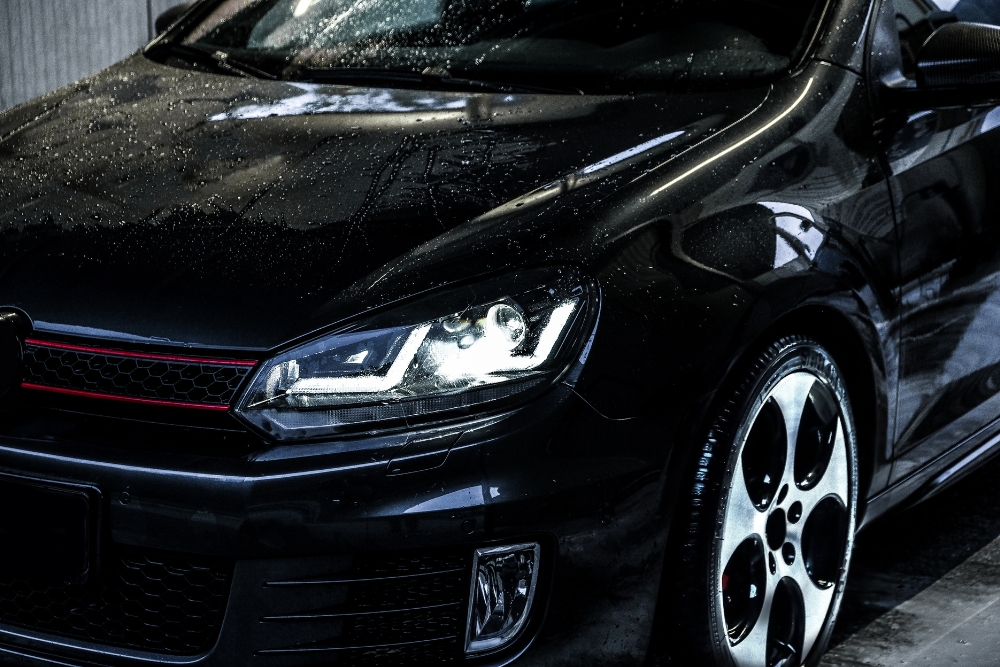 A black European Car