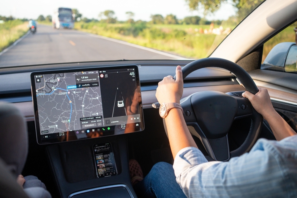 BIK driver driving their EV