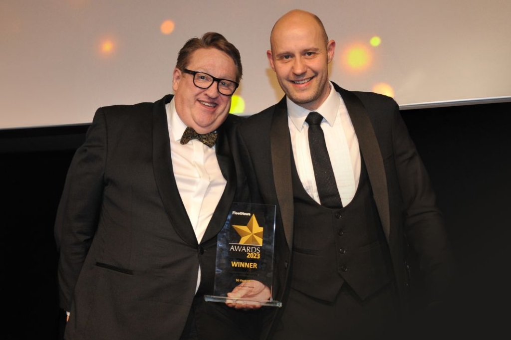 SG Fleet Chris Salmon receiving an award