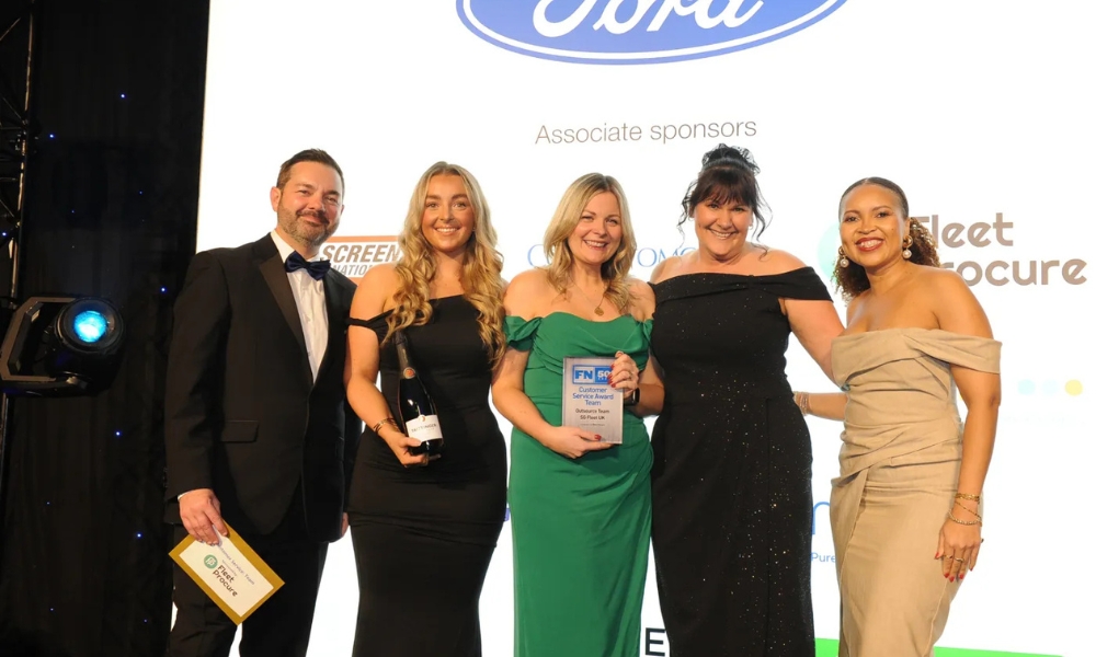 sg-fleet-outsource-team-fn50-awards the SG Fleet team celebrating the FN50 2024 customer service awards