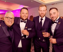 The team from SG Fleet celebrating after winning the WSB award twice in a row