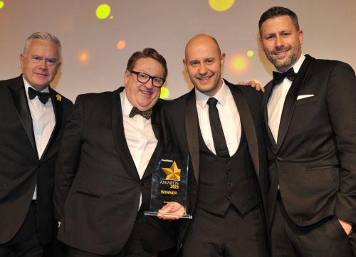 SG Fleet collecting Fleet News Leasing Company of the Year award